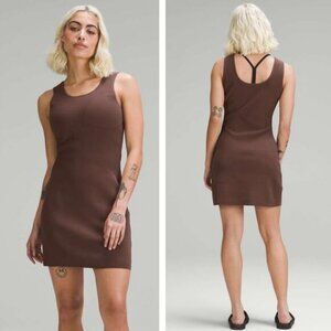 LULULEMON Tight-Fit Knit Tank Dress Java Size XL